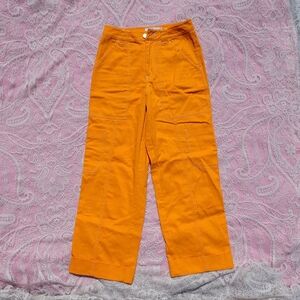 Twik orange cargo pants